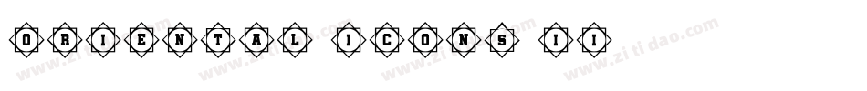 Oriental Icons II字体转换